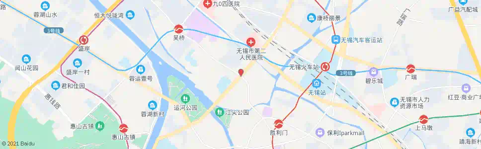 无锡春申路(中山路)_公交站地图_无锡公交_妙搜公交查询2025
