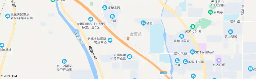 无锡金惠苑三期_公交站地图_无锡公交_妙搜公交查询2025