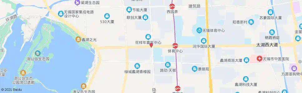 无锡隐秀路(太湖大道)_公交站地图_无锡公交_妙搜公交查询2025