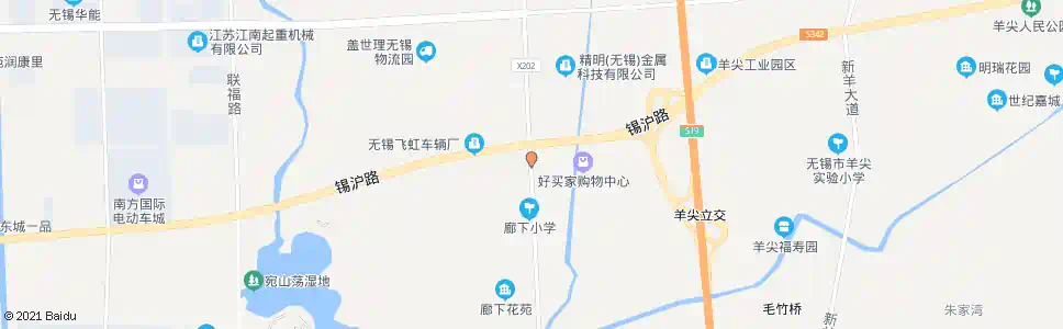 无锡廊下(城东驾校站)_公交站地图_无锡公交_妙搜公交查询2025