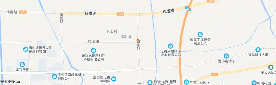 无锡胶山路(东廊路)_公交站地图_无锡公交_妙搜公交查询2025