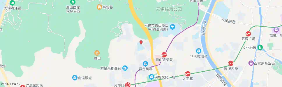 无锡青山新村_公交站地图_无锡公交_妙搜公交查询2025