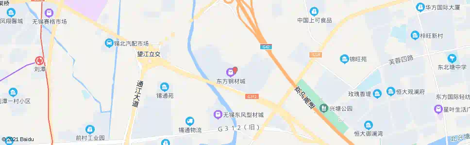无锡东方钢材城_公交站地图_无锡公交_妙搜公交查询2025