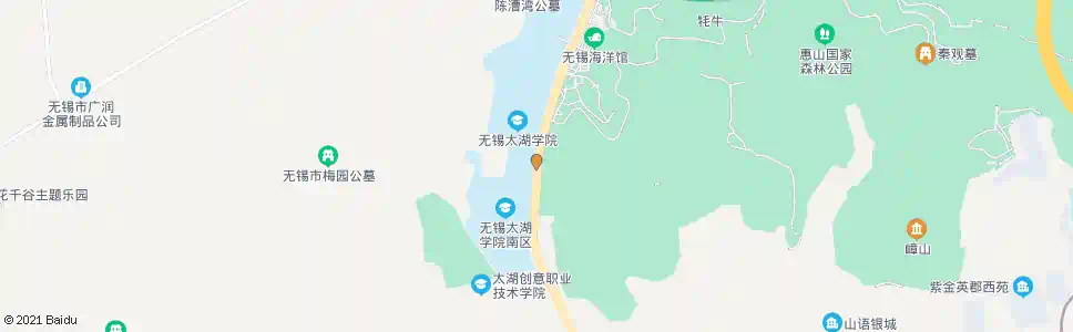 无锡西山(太湖学院)_公交站地图_无锡公交_妙搜公交查询2025