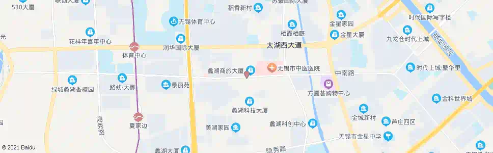 无锡景亭苑_公交站地图_无锡公交_妙搜公交查询2025