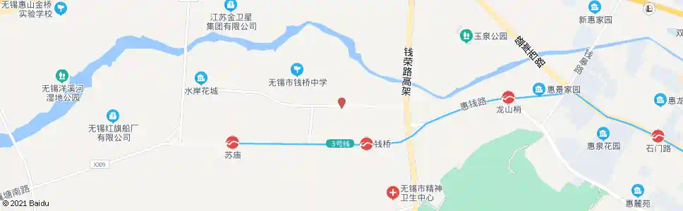 无锡钱桥新街_公交站地图_无锡公交_妙搜公交查询2025