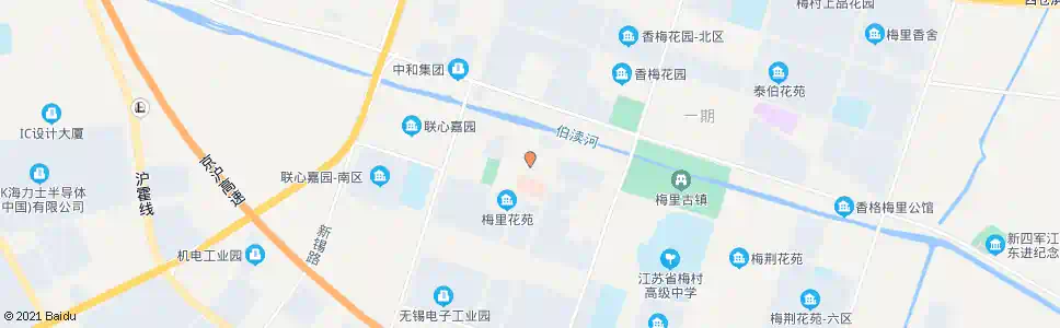 无锡梅里中学_公交站地图_无锡公交_妙搜公交查询2025