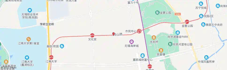 无锡海岸城北_公交站地图_无锡公交_妙搜公交查询2025