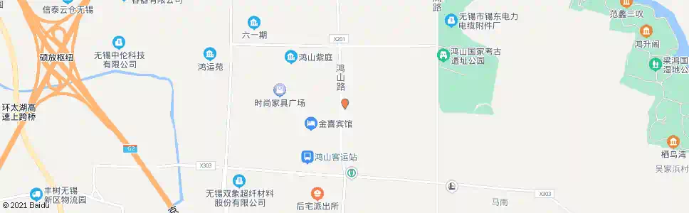 无锡唐明园_公交站地图_无锡公交_妙搜公交查询2025