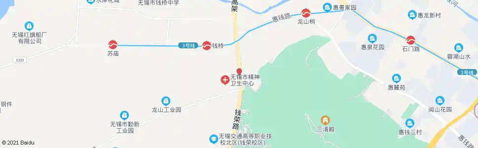 无锡钱威路立交_公交站地图_无锡公交_妙搜公交查询2025