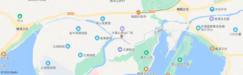 无锡渔港路(独月路)_公交站地图_无锡公交_妙搜公交查询2025