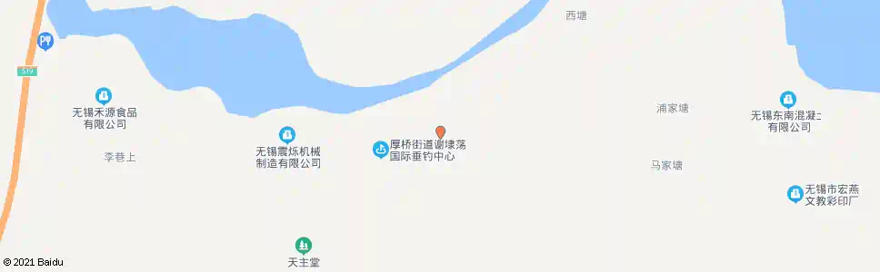 无锡谢埭荡_公交站地图_无锡公交_妙搜公交查询2025