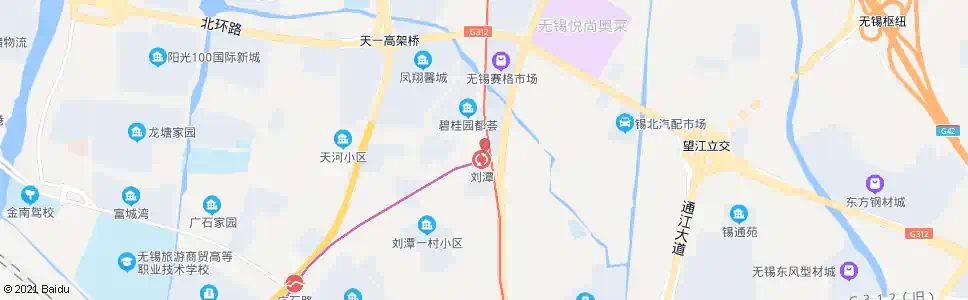 无锡刘潭站_公交站地图_无锡公交_妙搜公交查询2025