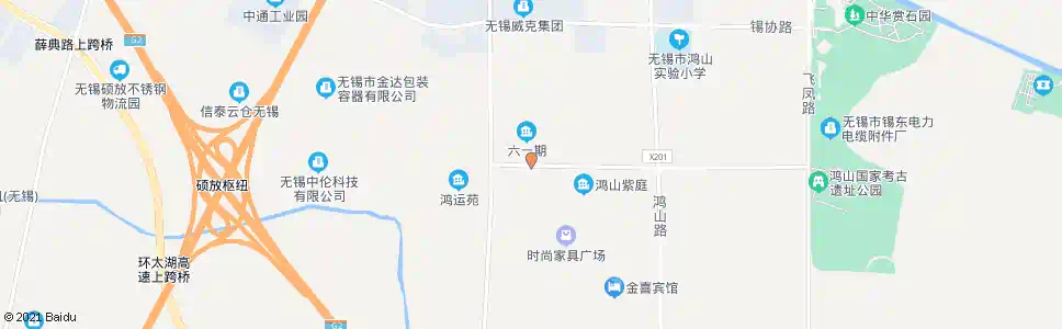无锡鸿运社区六1期_公交站地图_无锡公交_妙搜公交查询2025