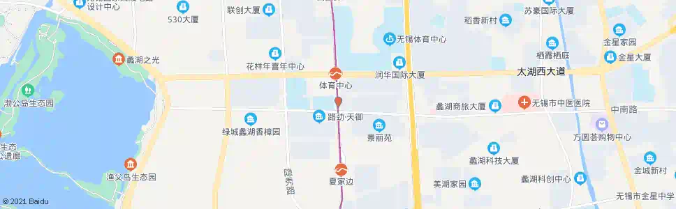 无锡蠡溪路(中南西路)_公交站地图_无锡公交_妙搜公交查询2025