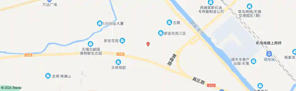 无锡新安花苑二区_公交站地图_无锡公交_妙搜公交查询2025