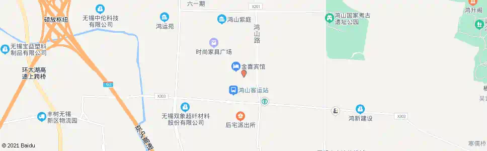无锡后宅中学_公交站地图_无锡公交_妙搜公交查询2025