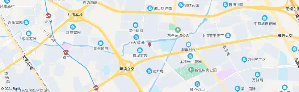 无锡春城家园_公交站地图_无锡公交_妙搜公交查询2025