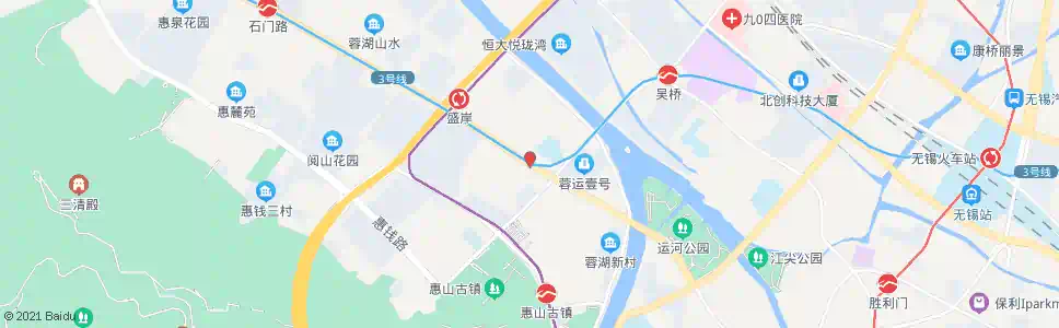 无锡蓉湖庄_公交站地图_无锡公交_妙搜公交查询2025