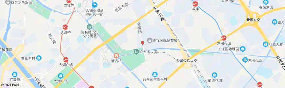 无锡招商城(塘南路)_公交站地图_无锡公交_妙搜公交查询2025