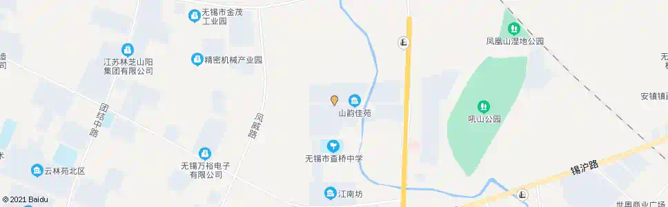 无锡山韵佳苑(AB区)_公交站地图_无锡公交_妙搜公交查询2025