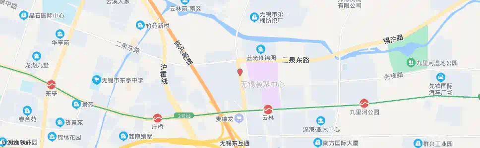 无锡二泉东路(团结路)_公交站地图_无锡公交_妙搜公交查询2025