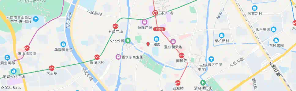 无锡汤巷_公交站地图_无锡公交_妙搜公交查询2025