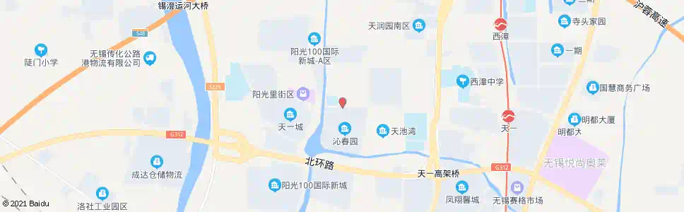 无锡天一路(桑达沁春园)_公交站地图_无锡公交_妙搜公交查询2025