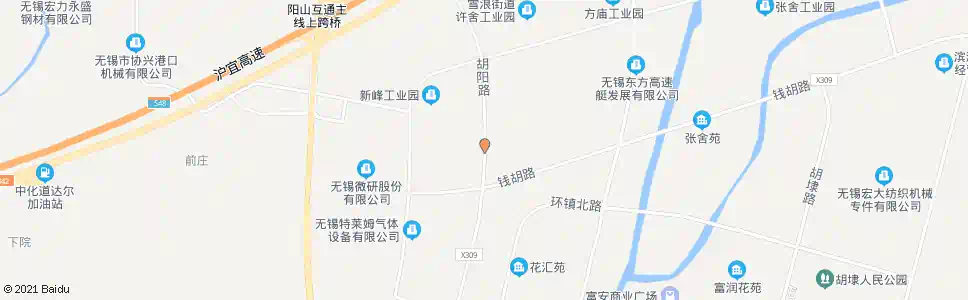 无锡夏荷路(胡阳路)_公交站地图_无锡公交_妙搜公交查询2025