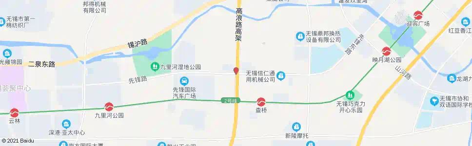 无锡先锋路(新锡路)_公交站地图_无锡公交_妙搜公交查询2025