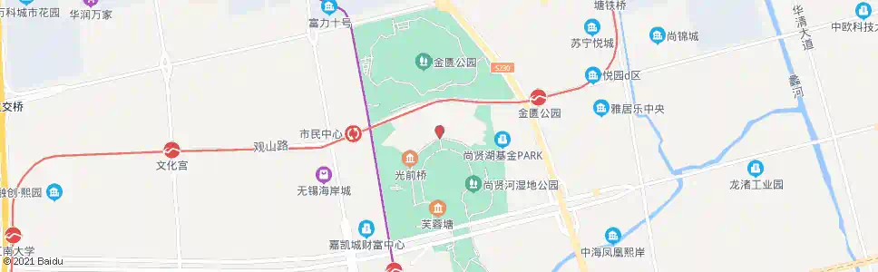无锡东山中学_公交站地图_无锡公交_妙搜公交查询2025