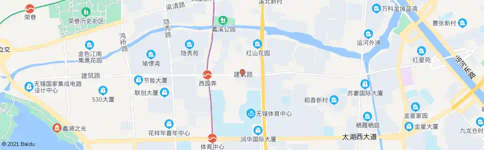 无锡青祁路(建筑路)_公交站地图_无锡公交_妙搜公交查询2025