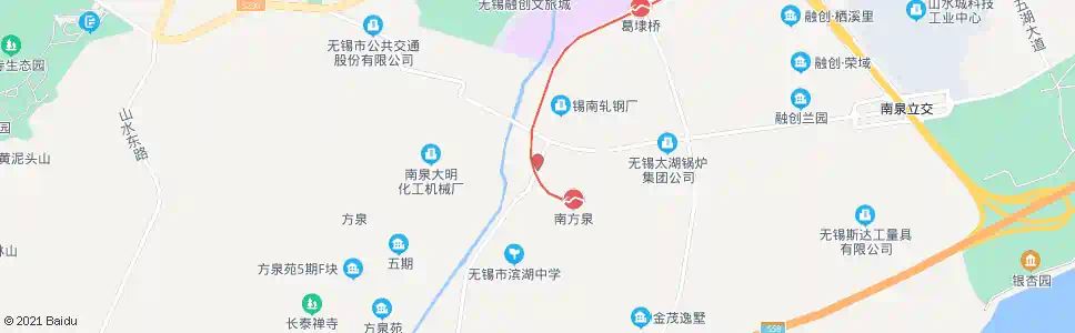 无锡南泉工业公司_公交站地图_无锡公交_妙搜公交查询2025