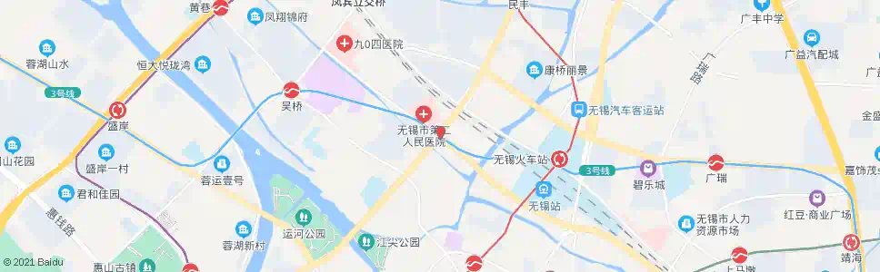 无锡北栅口_公交站地图_无锡公交_妙搜公交查询2025