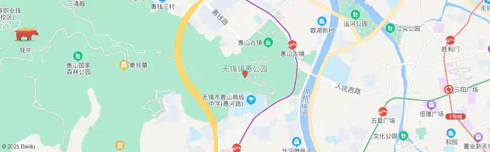 无锡锡惠公园_公交站地图_无锡公交_妙搜公交查询2025