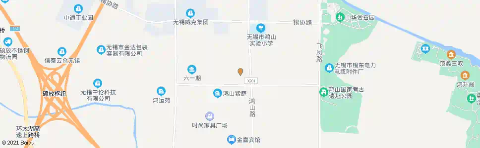 无锡鸿运社区六3期_公交站地图_无锡公交_妙搜公交查询2025