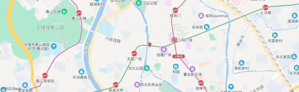 无锡人民中路_公交站地图_无锡公交_妙搜公交查询2025