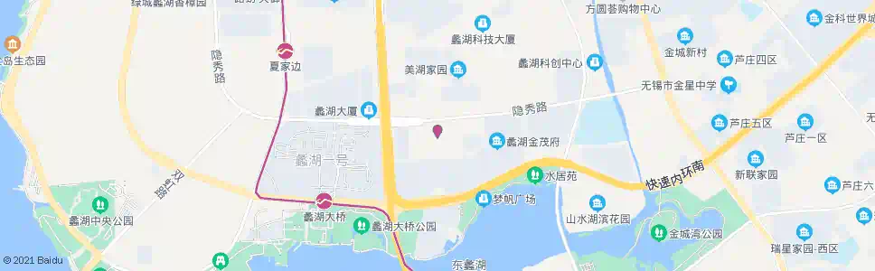 无锡天竺花苑_公交站地图_无锡公交_妙搜公交查询2025