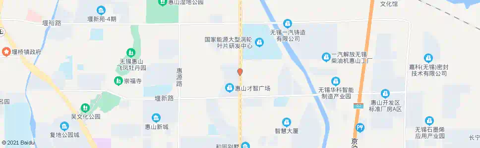 无锡惠山数字园_公交站地图_无锡公交_妙搜公交查询2025