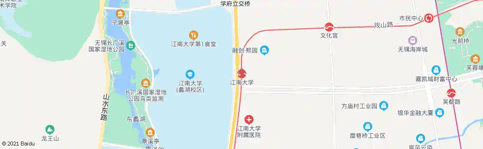 无锡江南大学站_公交站地图_无锡公交_妙搜公交查询2025