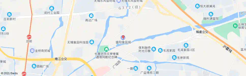 无锡向阳(盛阳食品城)_公交站地图_无锡公交_妙搜公交查询2025