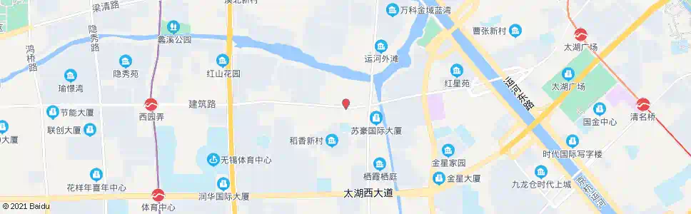 无锡湖滨路(建筑路)_公交站地图_无锡公交_妙搜公交查询2025