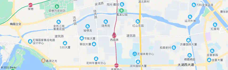 无锡建筑路(蠡溪路)_公交站地图_无锡公交_妙搜公交查询2025