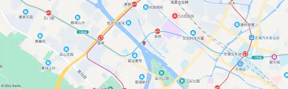 无锡古运河小区_公交站地图_无锡公交_妙搜公交查询2025