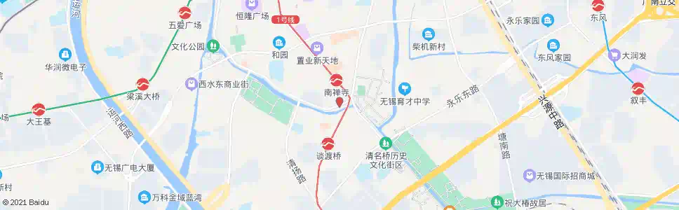 无锡朝阳广场(解放南路)_公交站地图_无锡公交_妙搜公交查询2025