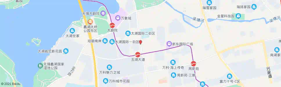 无锡周新路(五湖大道)_公交站地图_无锡公交_妙搜公交查询2025