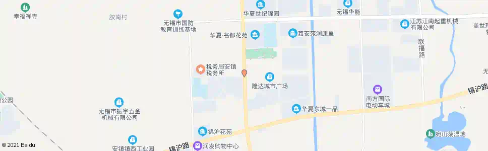 无锡东兴路(锡东大道)_公交站地图_无锡公交_妙搜公交查询2025