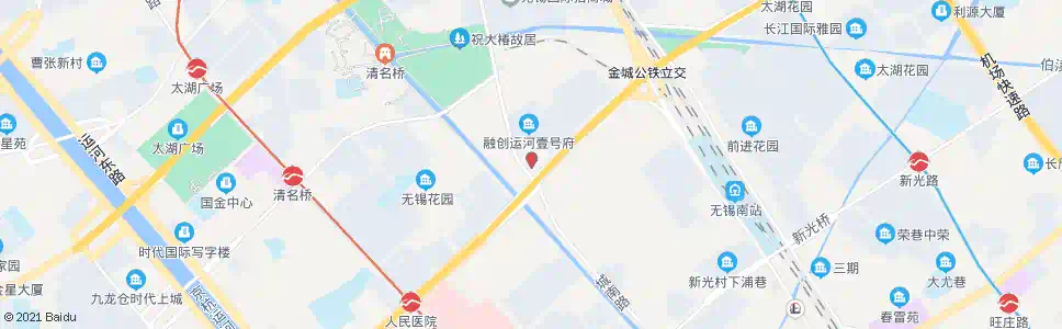 无锡钢铁桥(塘南路)_公交站地图_无锡公交_妙搜公交查询2025