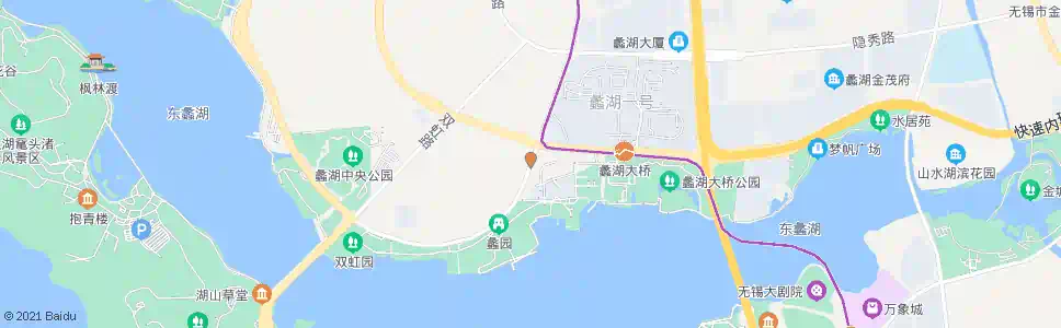 无锡蠡湖广场(湖滨饭店)_公交站地图_无锡公交_妙搜公交查询2025