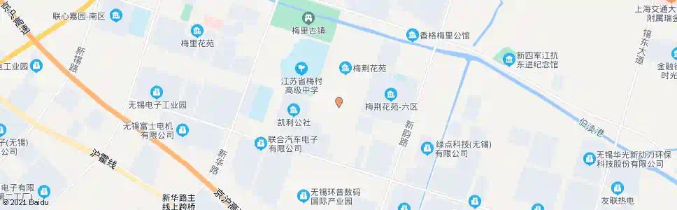 无锡梅荆花园东大门_公交站地图_无锡公交_妙搜公交查询2025